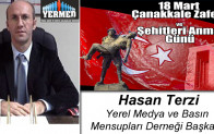 Hasan Terzi’nin 18 Mart Çanakkale Zaferi ve Şehitleri Anma Günü Mesajı