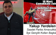 Yakup Yerdelen’in 18 Mart Çanakkale Zaferi ve Şehitleri Anma Günü Mesajı