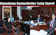 Arnavutköy Kaymakamına Gazetecilerden Taziye Ziyareti