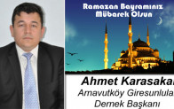 Ahmet Karasakal’ın Ramazan Bayramı Mesajı