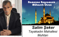 Salim Şeker’in Ramazan Bayramı Mesajı