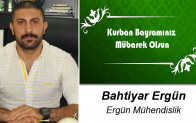 Bahtiyar Ergün’ün Kurban Bayramı Mesajı