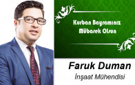 Faruk Duman’ın Kurban Bayramı Mesajı