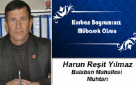Harun Reşit Yılmaz’ın Kurban Bayramı Mesajı