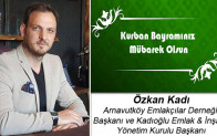 Özkan Kadı’nın Kurban Bayramı Mesajı