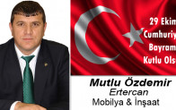 Mutlu Özdemir’in Cumhuriyet Bayramı Mesajı