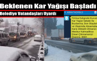 Beklenen Kar Yağışı Başladı