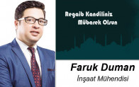 Faruk Duman’ın Regaib Kandili Mesajı