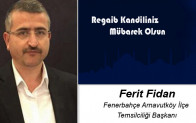 Ferit Fidan’ın Regaib Kandili Mesajı