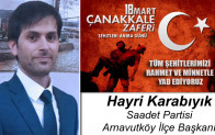 Hayri Karabıyık’ın Çanakkale Zaferi ve Şehitleri Anma Günü Mesajı