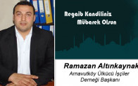 Ramazan Altınkaynak’ın Regaib Kandili Mesajı