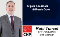 Ruhi Tuncel’in Regaib Kandili Mesajı