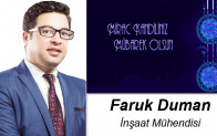 Faruk Duman’ın Miraç Kandili Mesajı