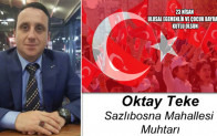 Oktay Teke’nin 23 Nisan Ulusal Egemenlik ve Çocuk Bayramı Mesajı