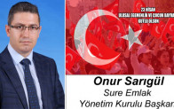 Onur Sarıgül’ün 23 Nisan Ulusal Egemenlik ve Çocuk Bayramı Mesajı