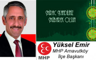 Yüksel Emir’in Miraç Kandili Mesajı