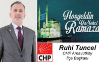 Ruhi Tuncel’in Ramazan Ayı Mesajı