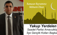 Yakup Yerdelen’in Ramazan Bayramı Mesajı