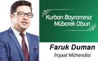 Faruk Duman’ın Kurban Bayramı Mesajı