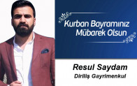 Resul Saydam’ın Kurban Bayramı Mesajı