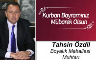 Tahsin Özdil’in Kurban Bayramı Mesajı