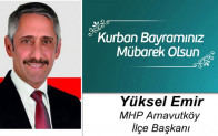 Yüksel Emir’in Kurban Bayramı Mesajı