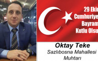 Oktay Teke’nin Cumhuriyet Bayramı Mesajı