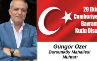 Güngör Özer’in Cumhuriyet Bayramı Mesajı