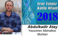 Abdulkadir Atay’ın Yeni Yıl Mesajı