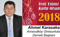 Ahmet Karasakal’ın Yeni Yıl Mesajı