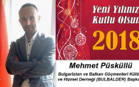 Mehmet Püsküllü’nün Yeni Yıl Mesajı