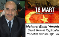 Mehmet Emin Yerdelen’in Çanakkale Zaferi ve Şehitleri Anma Günü Mesajı