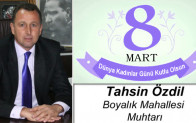 Tahsin Özdil’in 8 Mart Dünya Kadınlar Günü Mesajı