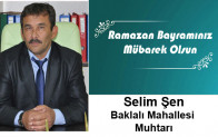 Selim Şen’in Ramazan Bayramı Mesajı