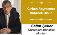 Salim Şeker’in Kurban Bayramı Mesajı