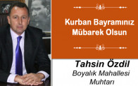 Tahsin Özdil’in Kurban Bayramı Mesajı