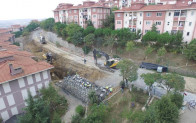 Çöken İstinat Duvarı Yenilendi