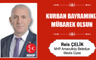 Reis Çelik’in Kurban Bayramı Mesajı