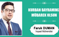 Faruk Duman’ın Kurban Bayramı Mesajı