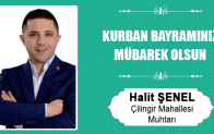 Halit Şenel’in Kurban Bayramı Mesajı