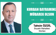 Tahsin Özdil’in Kurban Bayramı Mesajı