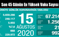 Son 45 Günün En Yüksek Vaka Sayısı