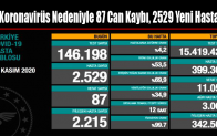 Koronavirüs Nedeniyle 87 Can Kaybı, 2529 Yeni Hasta