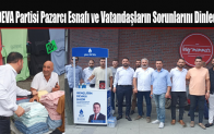 DEVA Partisi Pazarcı Esnafı ve Vatandaşların Sorunlarını Dinledi