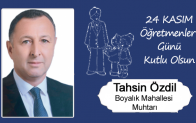 Tahsin Özdil’in Öğretmenler Günü Mesajı