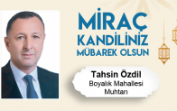 Tahsin Özdil’in Miraç Kandili Mesajı