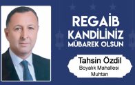 Tahsin Özdil’in Regaib Kandili Mesajı