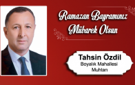 Tahsin Özdil’in Ramazan Bayramı Mesajı