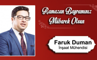 Faruk Duman’ın Ramazan Bayramı Mesajı