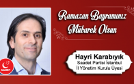 Hayri Karabıyık’ın Ramazan Bayramı Mesajı